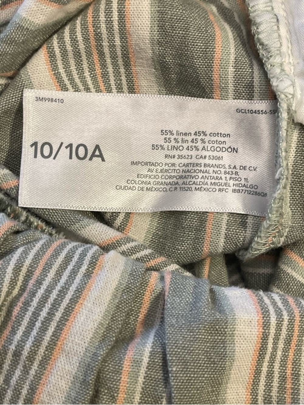 OshKosh B'gosh Gray & White Striped Girls' Cropped Jumper - Picture 6 of 6